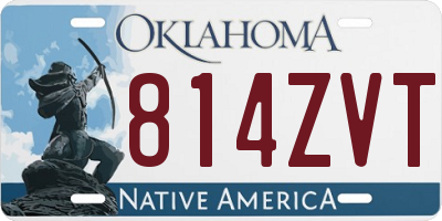 OK license plate 814ZVT