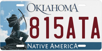 OK license plate 815ATA
