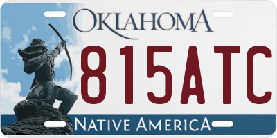 OK license plate 815ATC