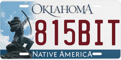 OK license plate 815BIT