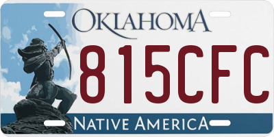 OK license plate 815CFC