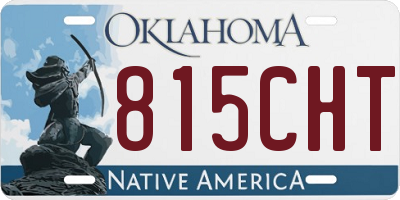 OK license plate 815CHT