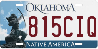 OK license plate 815CIQ