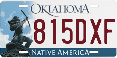 OK license plate 815DXF