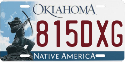 OK license plate 815DXG