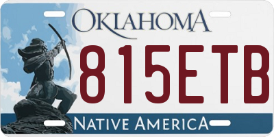 OK license plate 815ETB