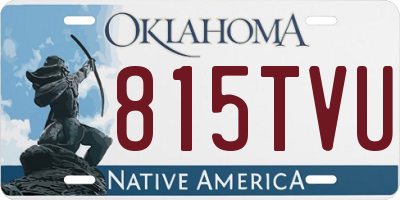 OK license plate 815TVU