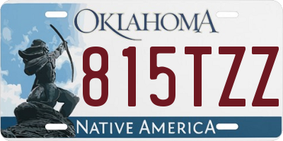 OK license plate 815TZZ