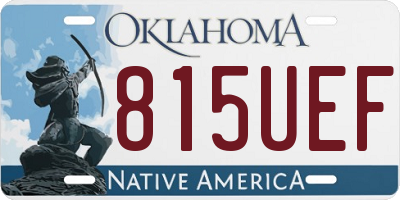 OK license plate 815UEF