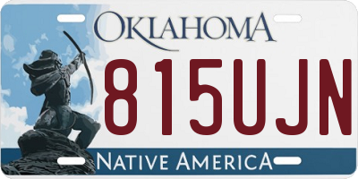 OK license plate 815UJN