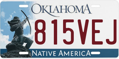 OK license plate 815VEJ