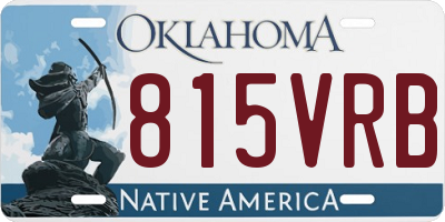 OK license plate 815VRB