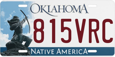 OK license plate 815VRC