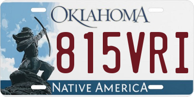 OK license plate 815VRI
