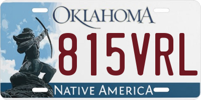 OK license plate 815VRL