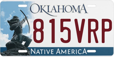 OK license plate 815VRP