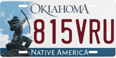 OK license plate 815VRU