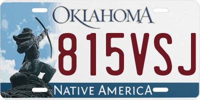 OK license plate 815VSJ
