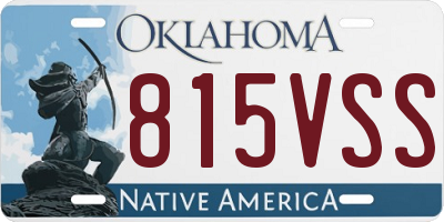 OK license plate 815VSS