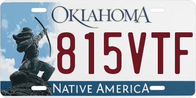 OK license plate 815VTF