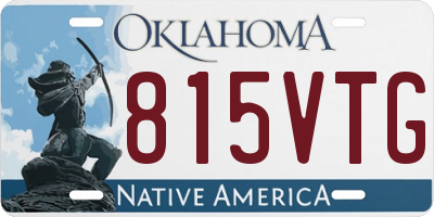 OK license plate 815VTG