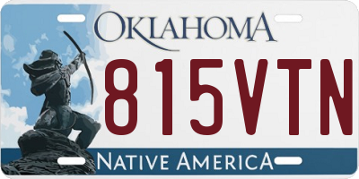 OK license plate 815VTN