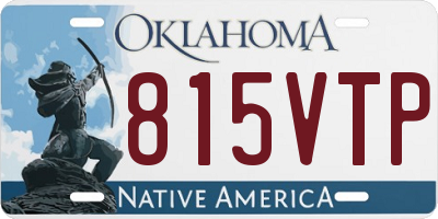 OK license plate 815VTP