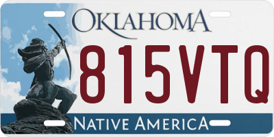 OK license plate 815VTQ