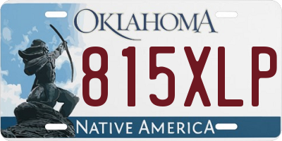 OK license plate 815XLP