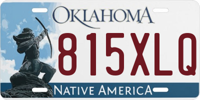 OK license plate 815XLQ