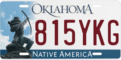 OK license plate 815YKG