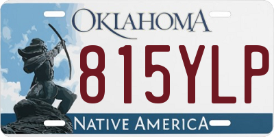 OK license plate 815YLP