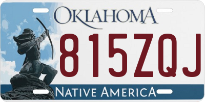 OK license plate 815ZQJ