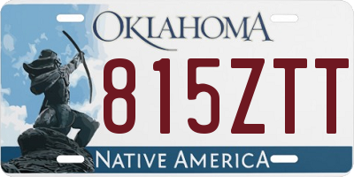 OK license plate 815ZTT