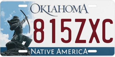 OK license plate 815ZXC