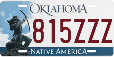 OK license plate 815ZZZ