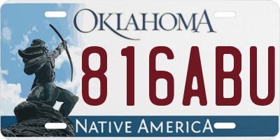 OK license plate 816ABU