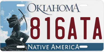 OK license plate 816ATA