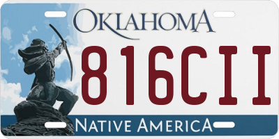 OK license plate 816CII