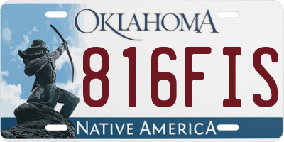 OK license plate 816FIS