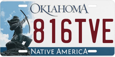 OK license plate 816TVE