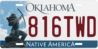 OK license plate 816TWD