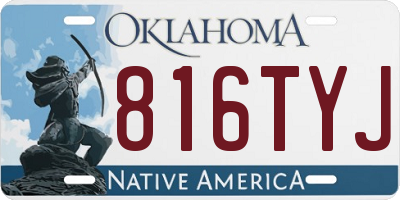 OK license plate 816TYJ