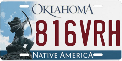 OK license plate 816VRH