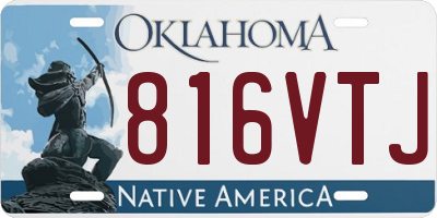 OK license plate 816VTJ