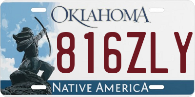 OK license plate 816ZLY