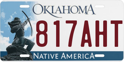 OK license plate 817AHT