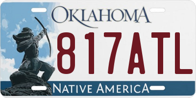 OK license plate 817ATL