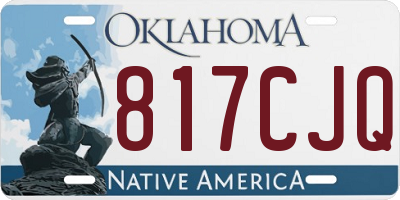 OK license plate 817CJQ