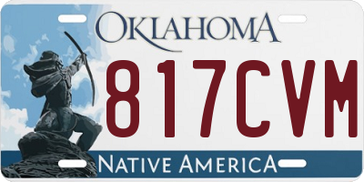 OK license plate 817CVM